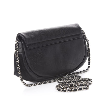 Chanel Caviar Half Moon Wallet On Chain WOC Black 3 of 11