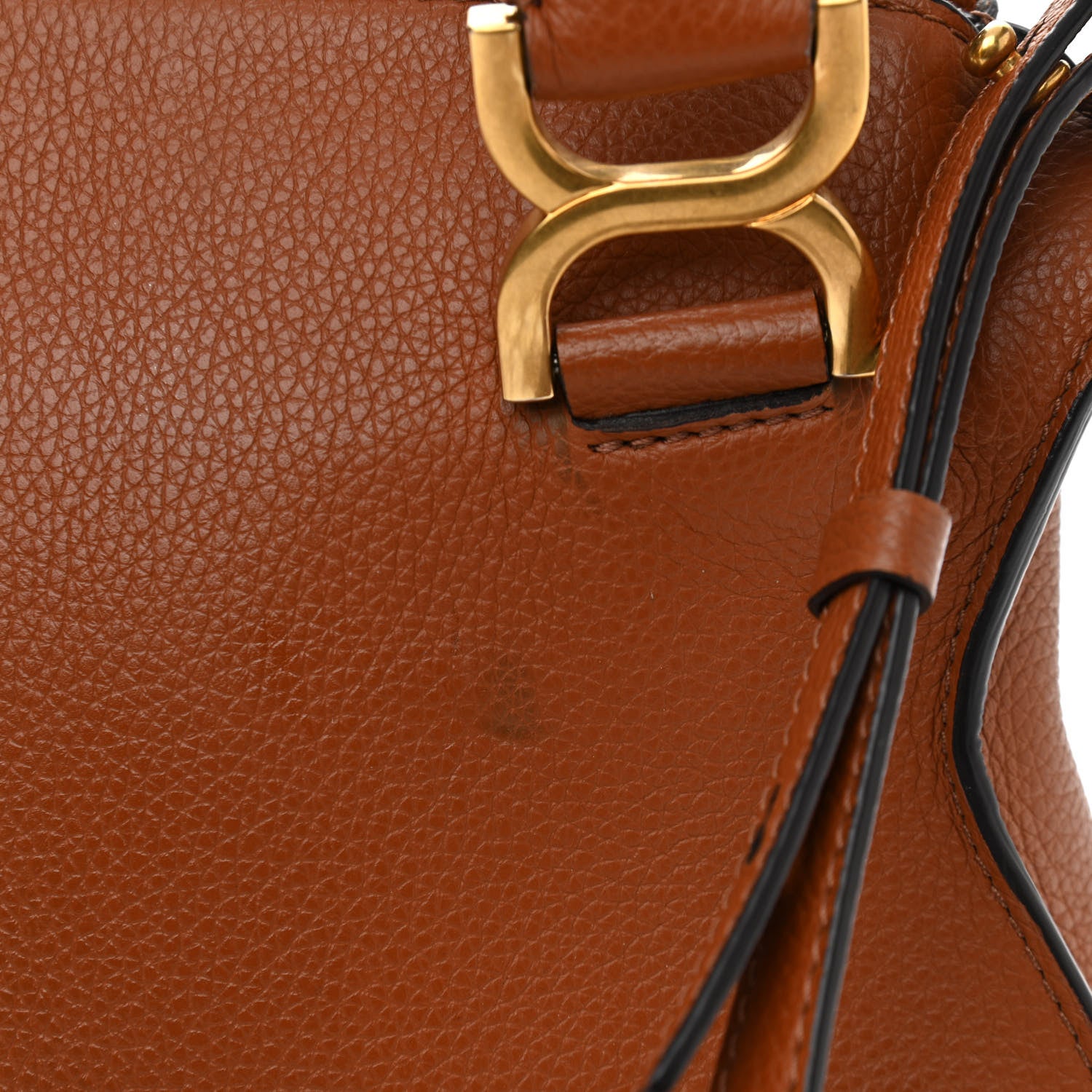 Chloe Calfskin Small Marcie Satchel Tan 9 of 11