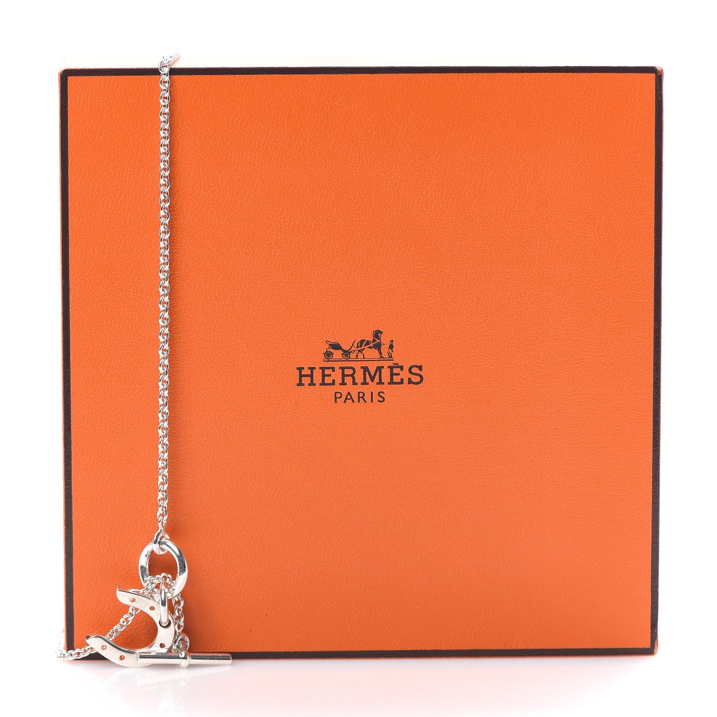 Sterling Silver Horseshoe Toggle Necklace