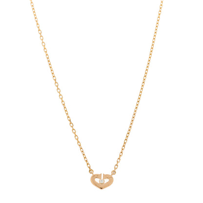 Cartier 18K Pink Gold Diamond XS Hearts and Symbols Necklace 1 of 5