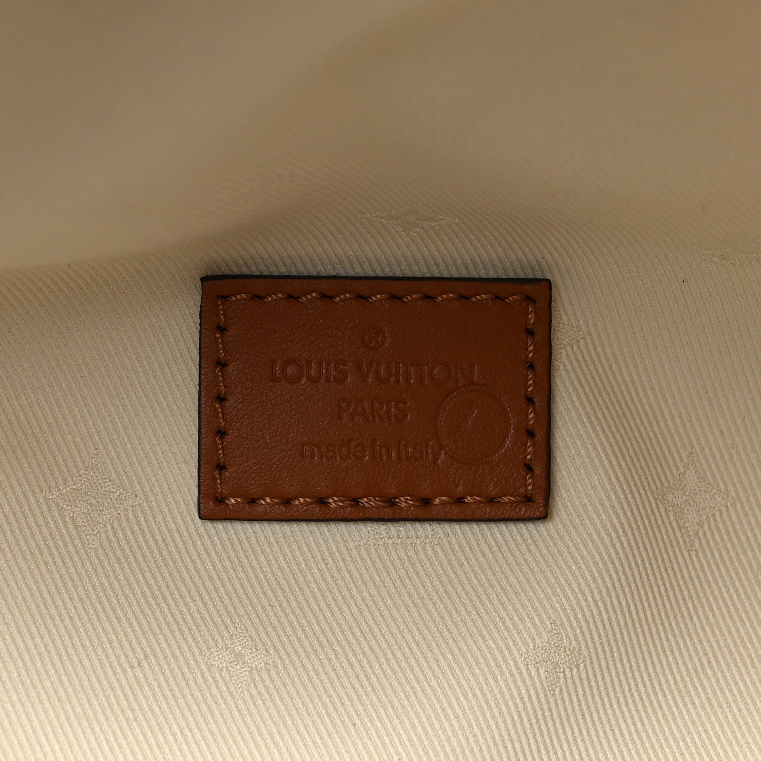 Louis Vuitton Shearling Monogram LV Ski Bumbag Cream Brown 6 of 9