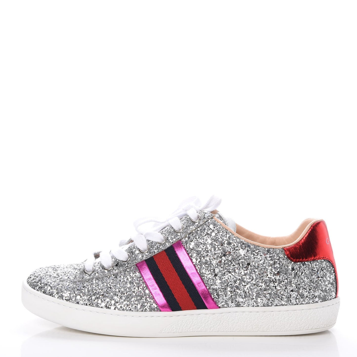 Glitter Web Ace Sneakers 38 Silver