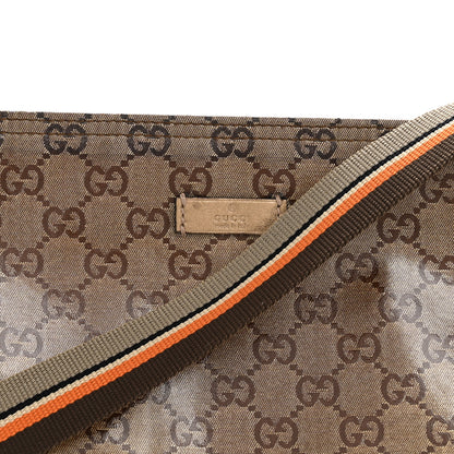 Gucci Crystal Monogram Web Small Flat Messenger Crossbody Bronze 8 of 11