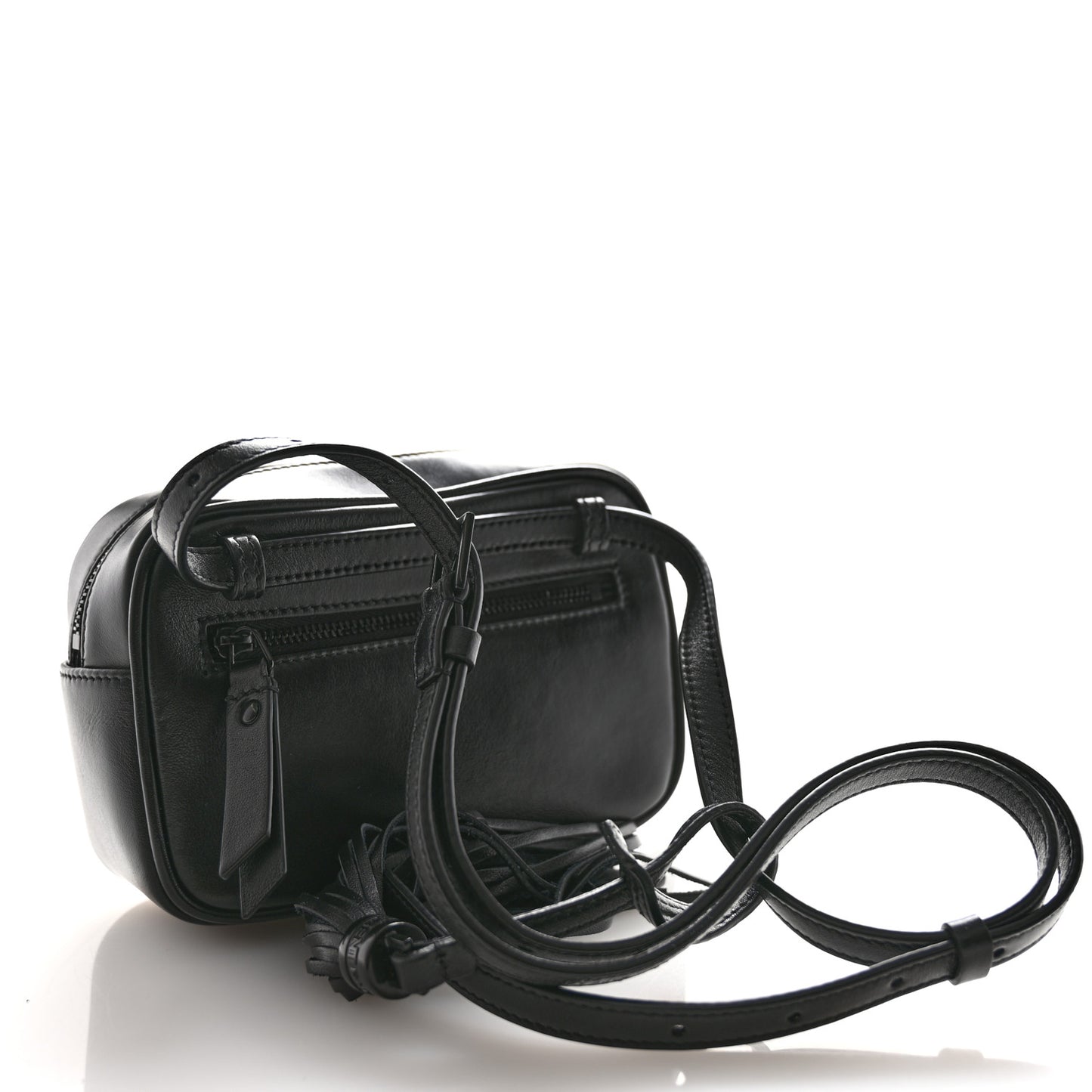 Calfskin Matelasse Monogram Lou Belt Bag Black