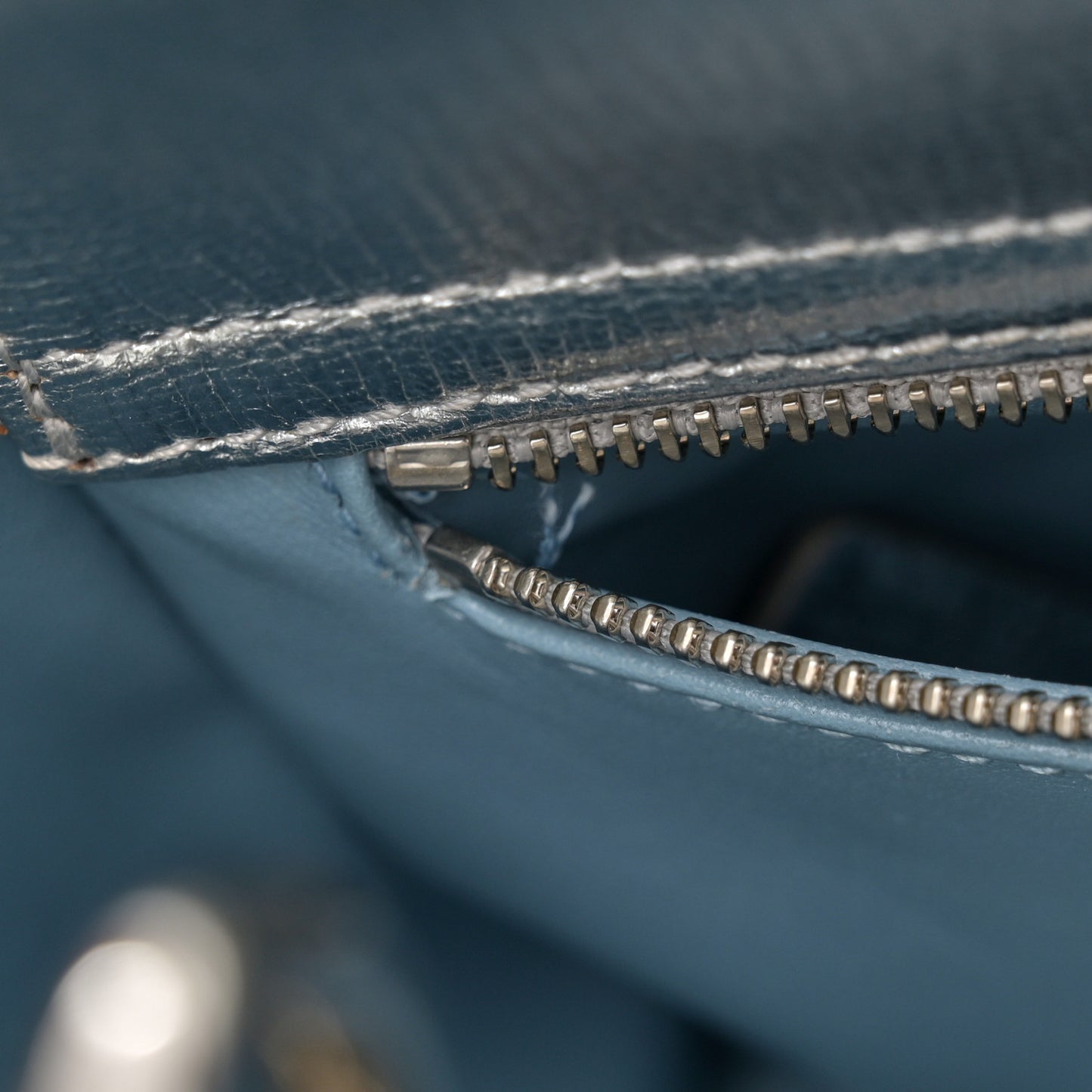 Metallic Lambskin Cannage Small Lucky Badges Lady Dior Silver