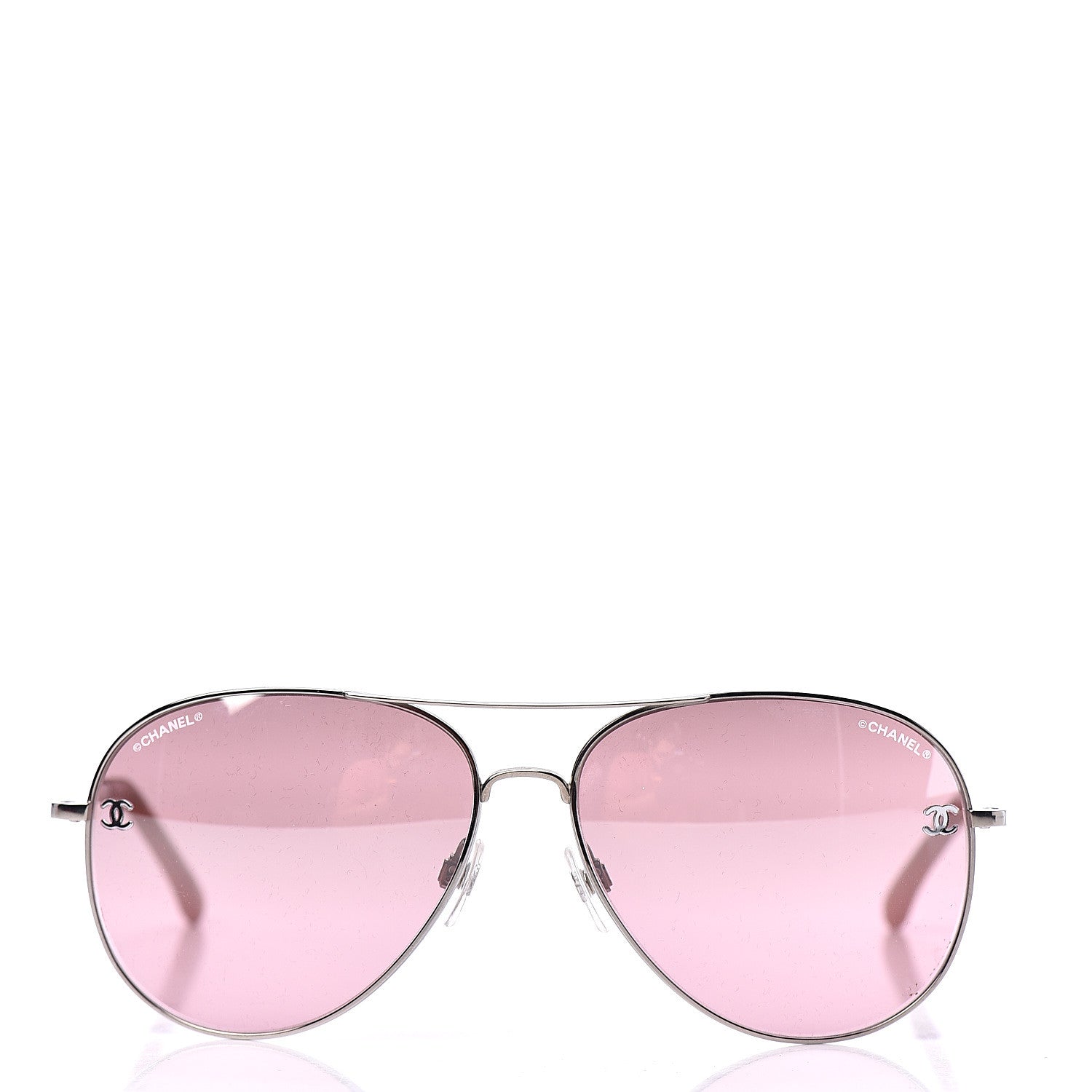 Chanel CC Aviator Sunglasses 4189-T-Q Pink 2 of 8