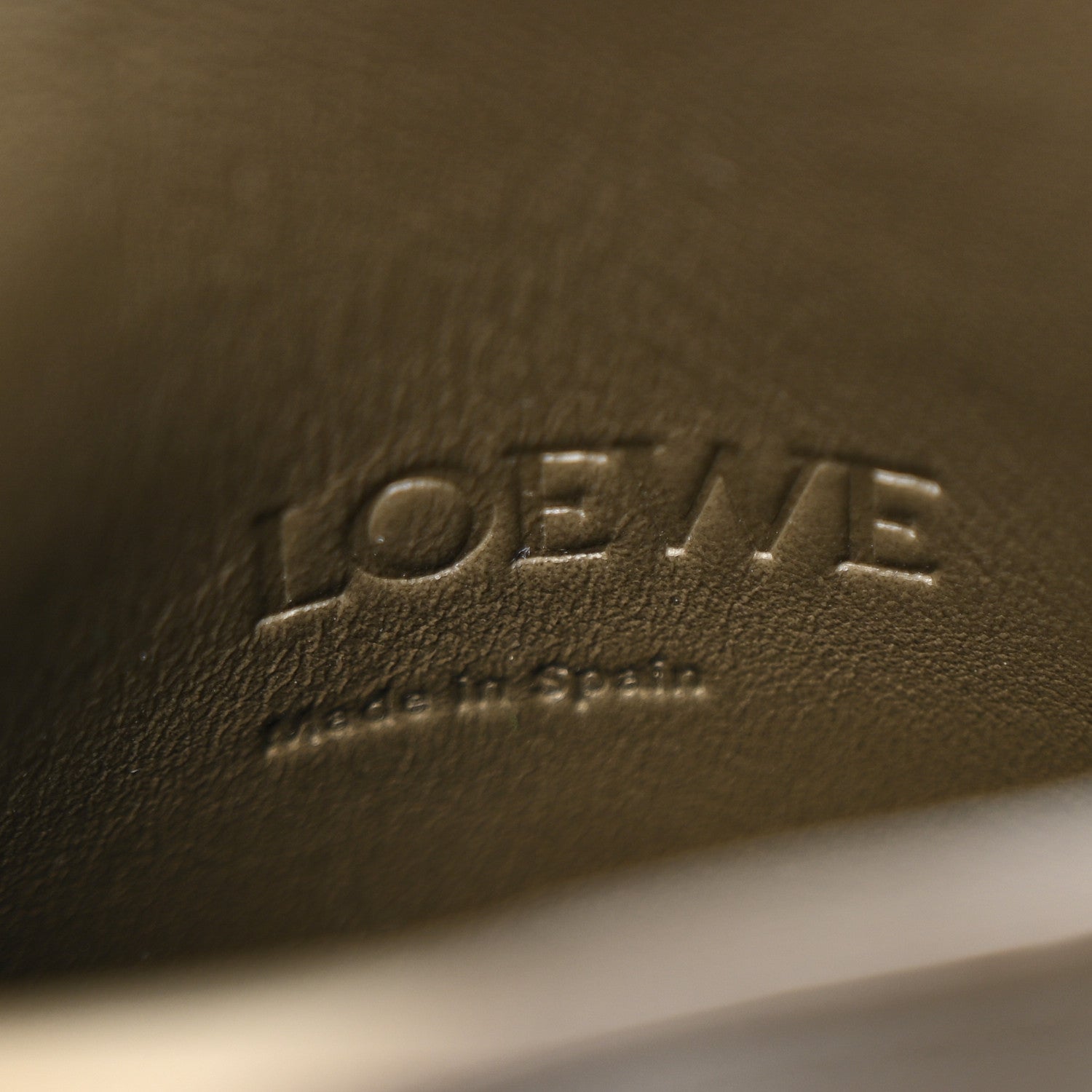 Loewe Smooth Calfskin Dice Pocket  Khaki Green 6 of 10