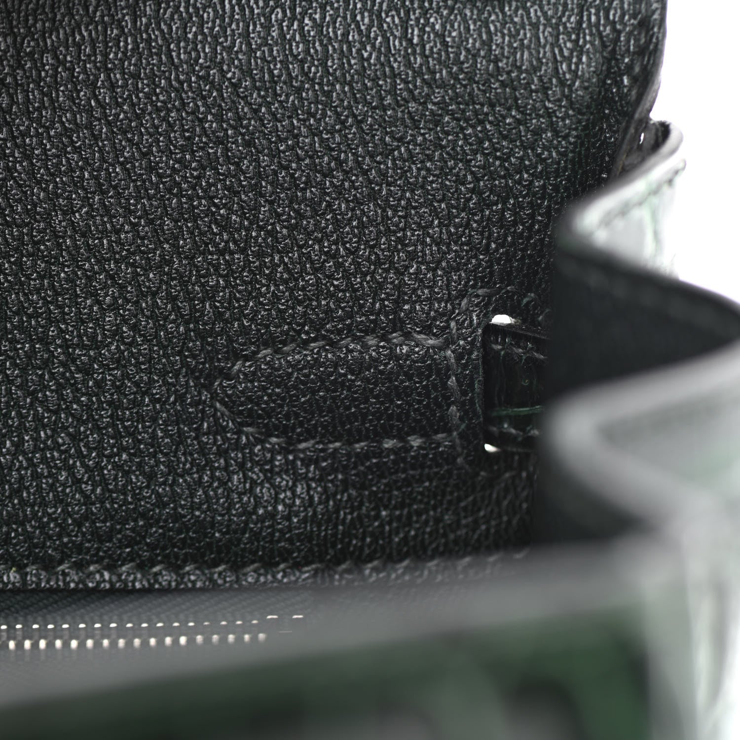 Hermes Shiny Niloticus Crocodile Birkin 25 Vert Fonce 22 of 32