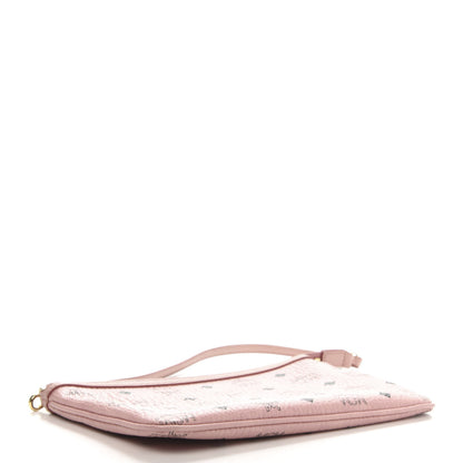 MCM Visetos Liz Shopper Tote Pouch Light Pink 4 of 8