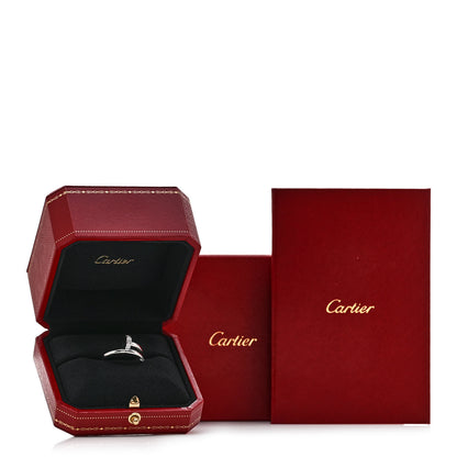Cartier 18K White Gold Diamond Juste Un Clou Ring 55 7.25 5 of 5