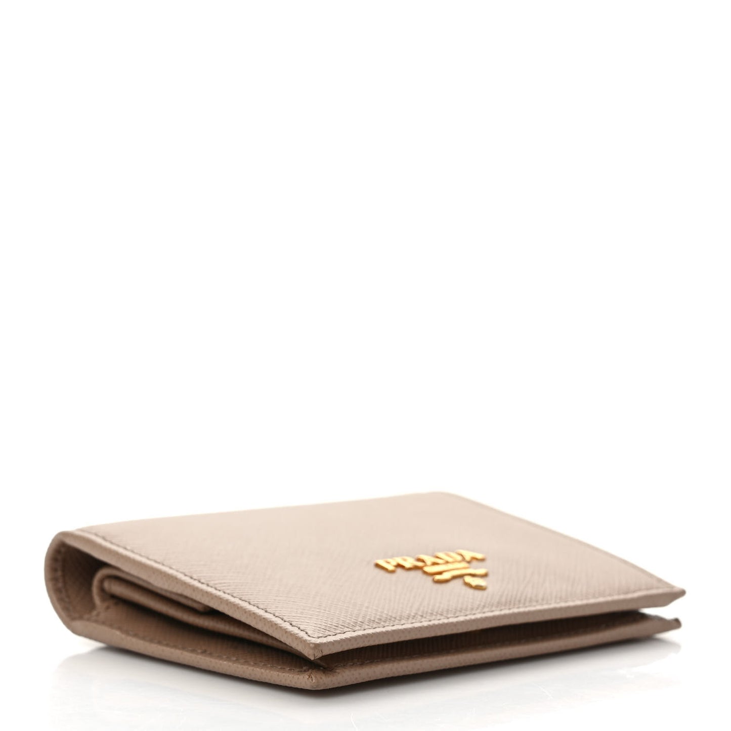Saffiano Metal Bi-Fold Wallet Cammeo