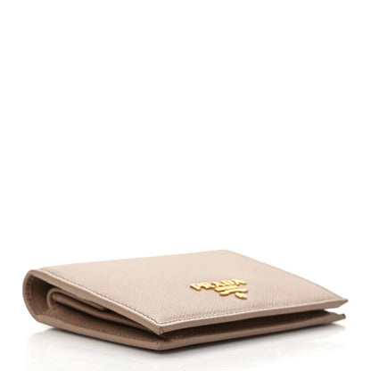 Prada Saffiano Metal Bi-Fold Wallet Cammeo 4 of 8