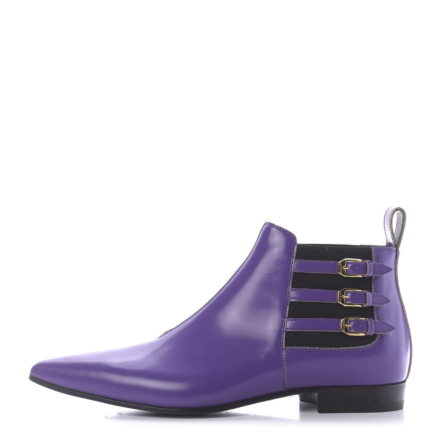 Cordovan Lux Mens Ankle Boots 10.5 Shine Purple Black