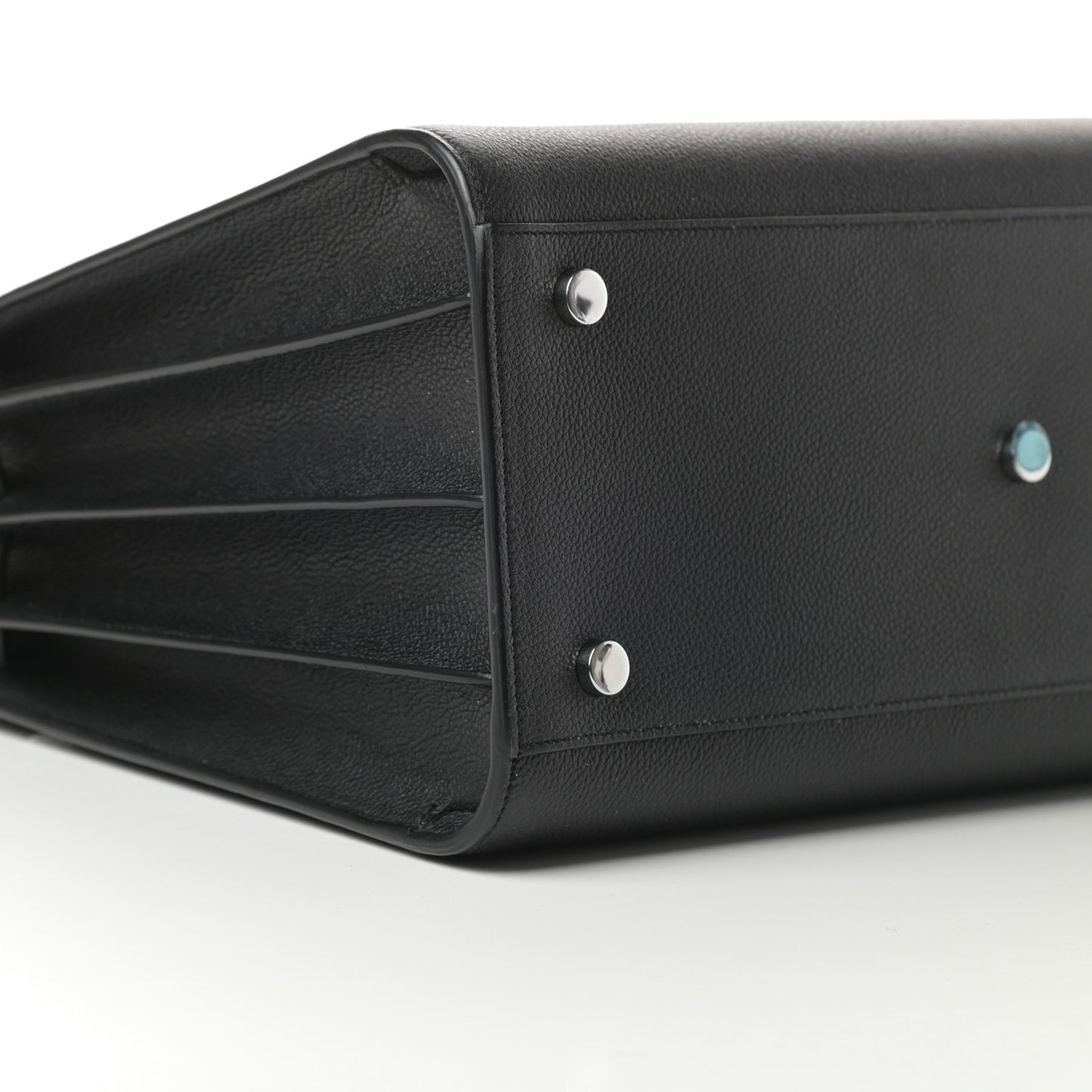 Grained Calfskin Small Sac De Jour Black