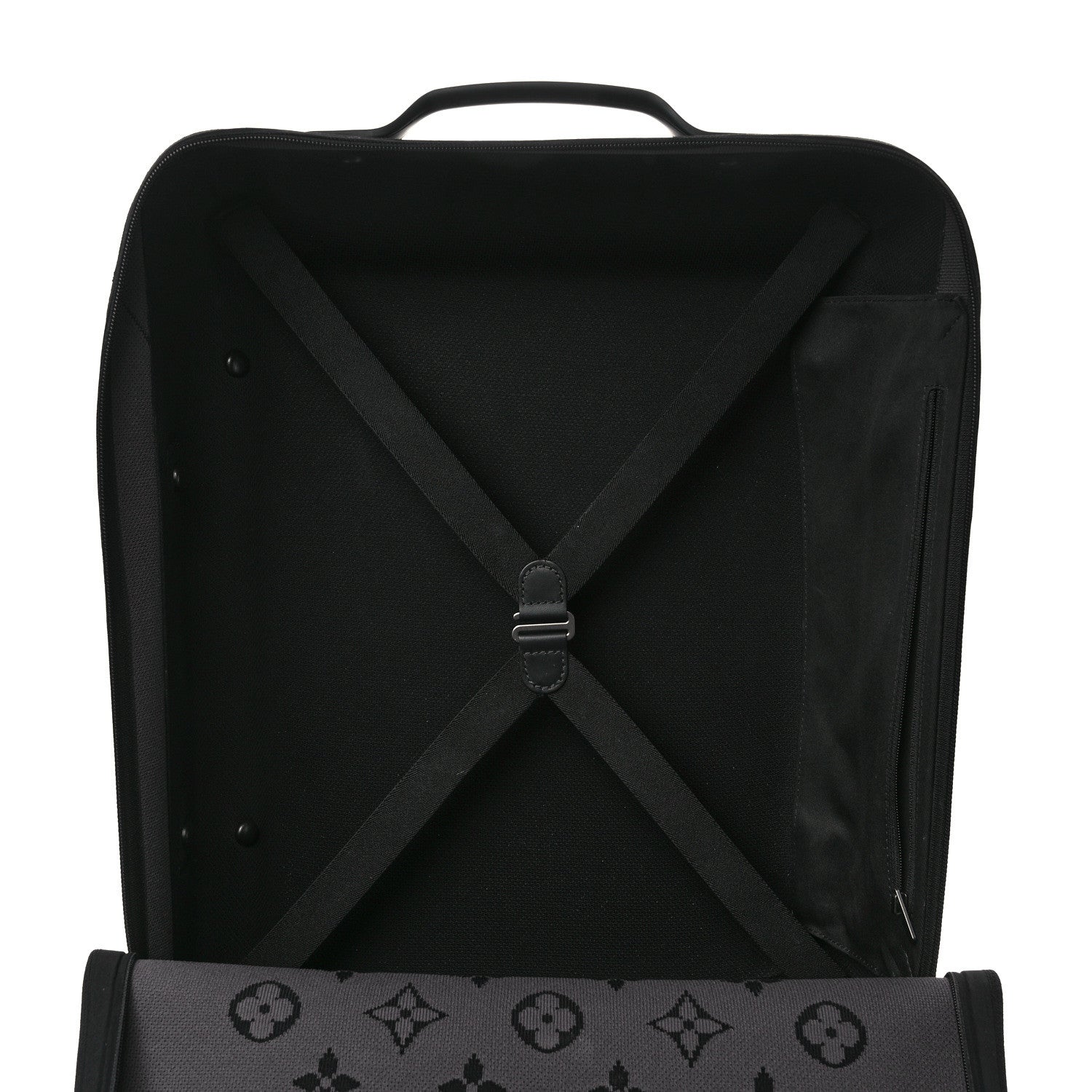 Louis Vuitton LOUIS VUITTON Knit Monogram Eclipse Horizon Soft 55 Suitcase 4 of 12