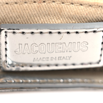 Jacquemus Metallic Calfskin Le Bisou Perle Silver 6 of 9