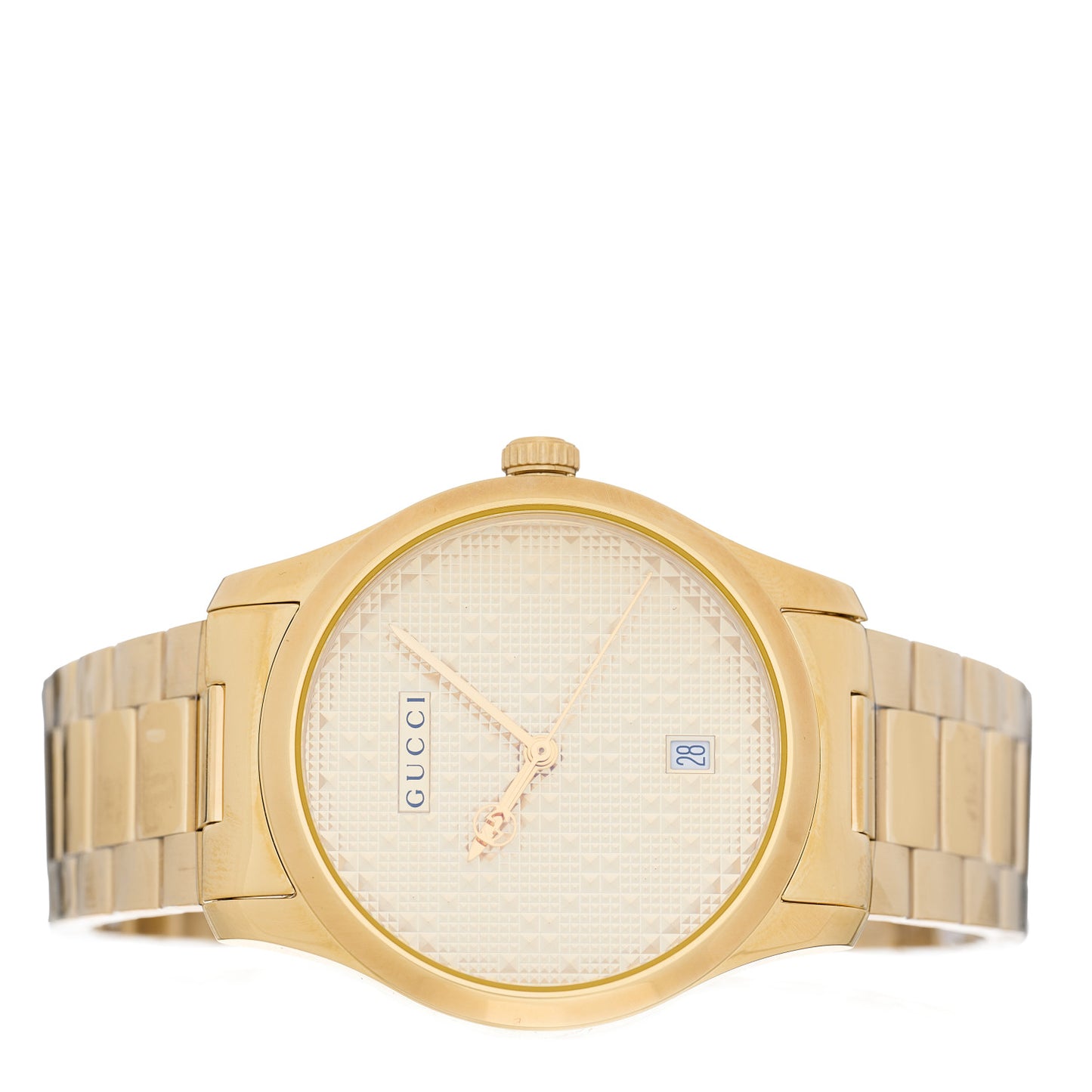 Stainless Steel 38mm G-Timeless Diamante Quartz Watch Gold