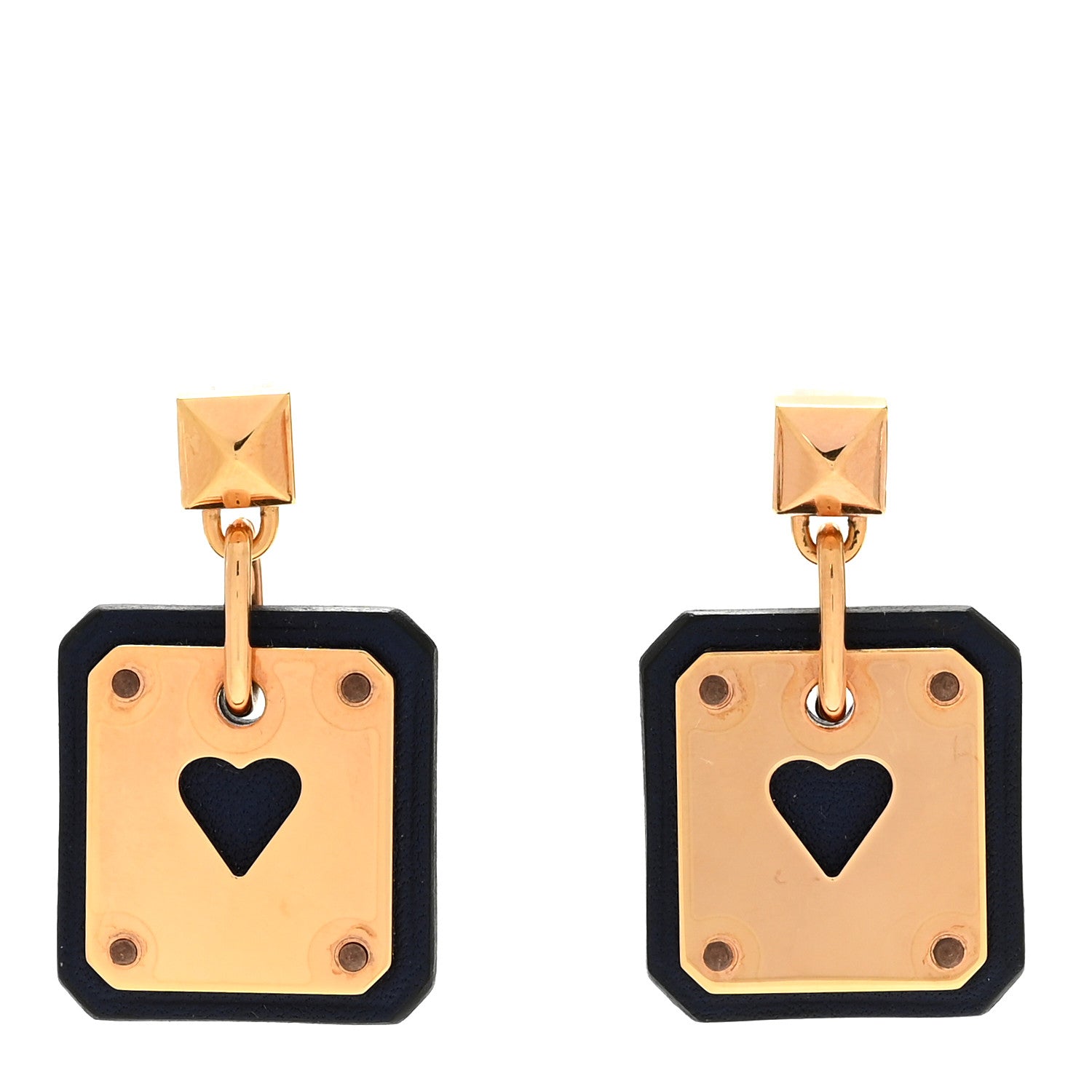 Hermes Swift As De Coeur Earrings Bleu Saphir 1 of 4