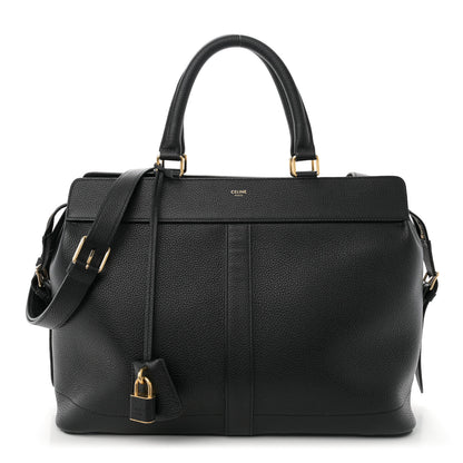 Celine Grained Calfskin Medium Cabas De France Black 1 of 11
