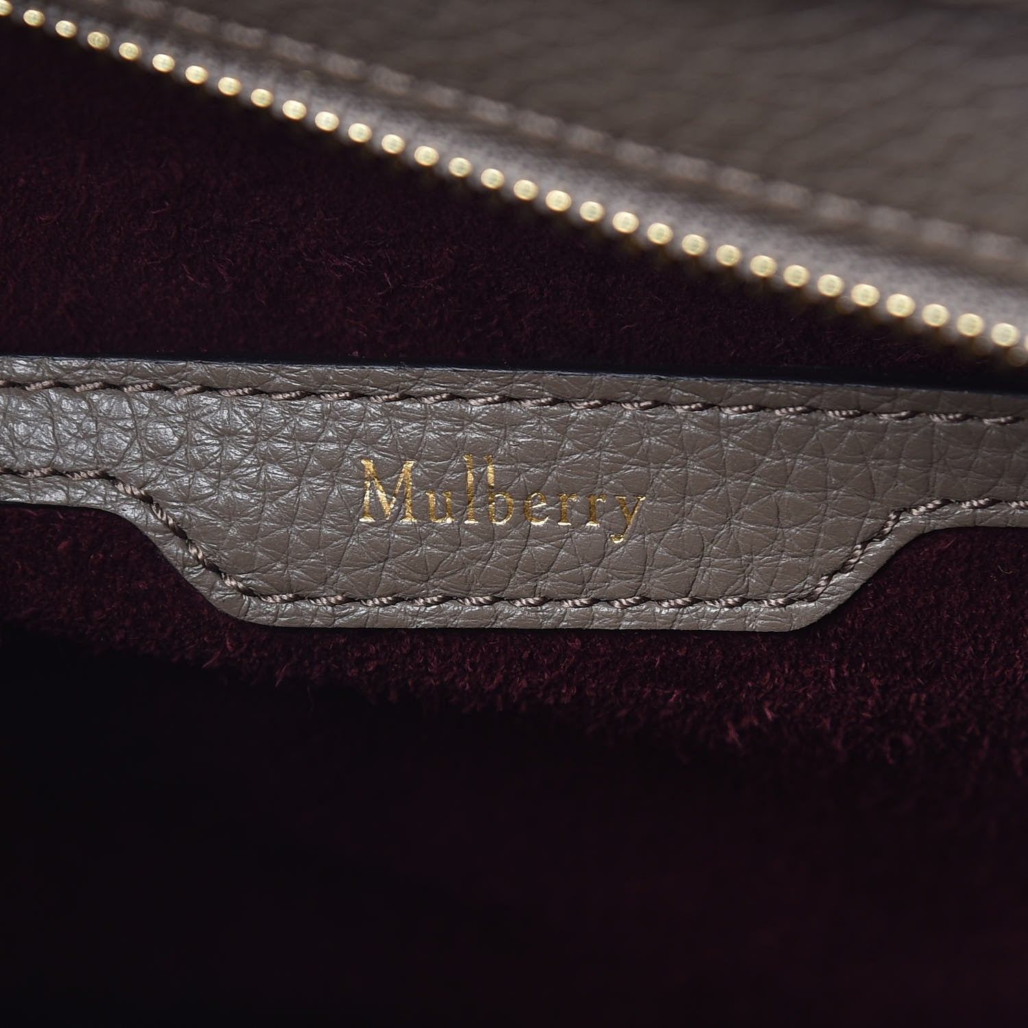 Mulberry Classic Grain Small Bayswater Zip Tote Clay 6 of 10