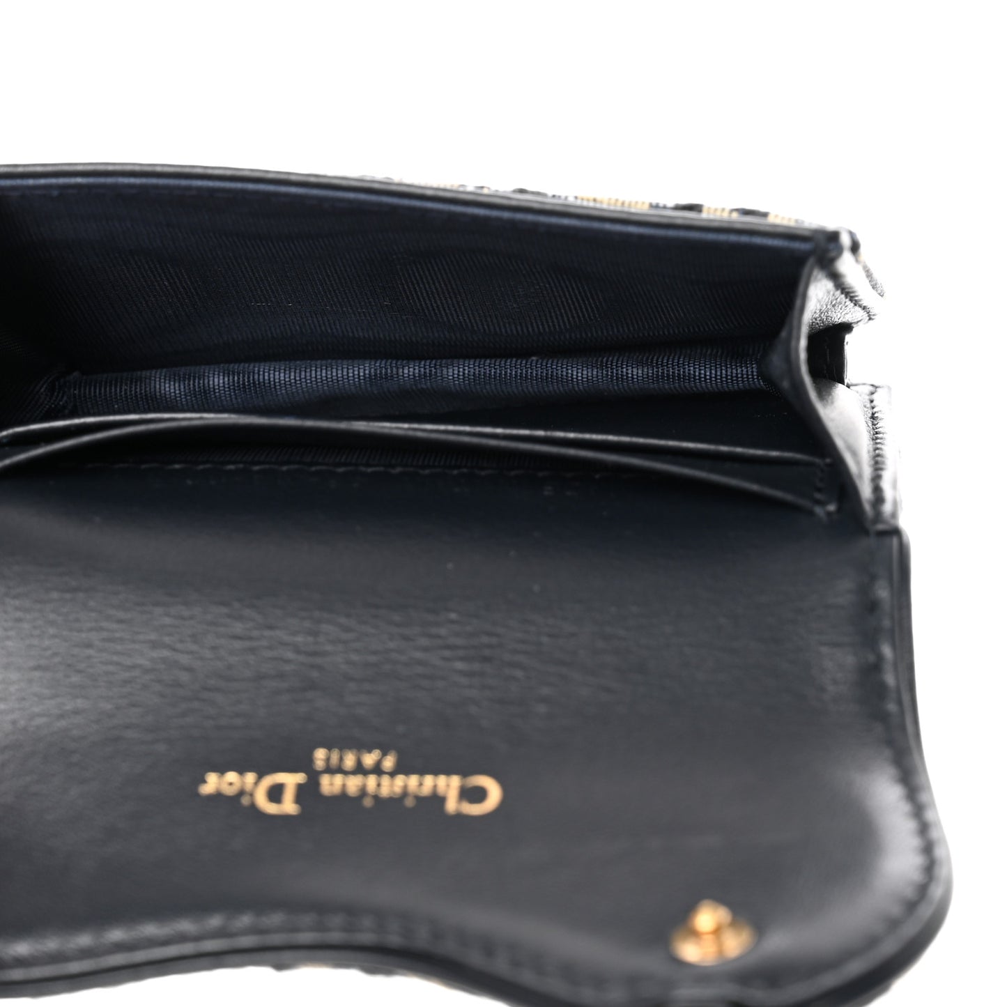 Oblique Saddle Card Holder Blue