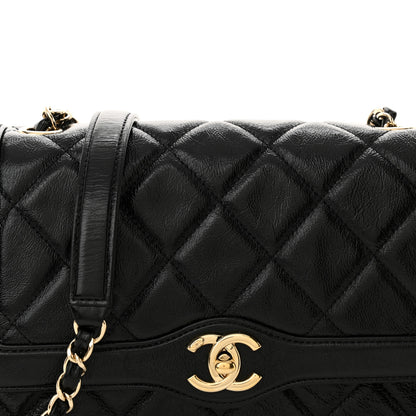 Chanel Crumpled Glazed Lambskin Quilted Small Flap Black 8 of 11