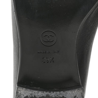 Chanel Lambskin Quilted Boy Loafers 39.5 Black 7 of 11