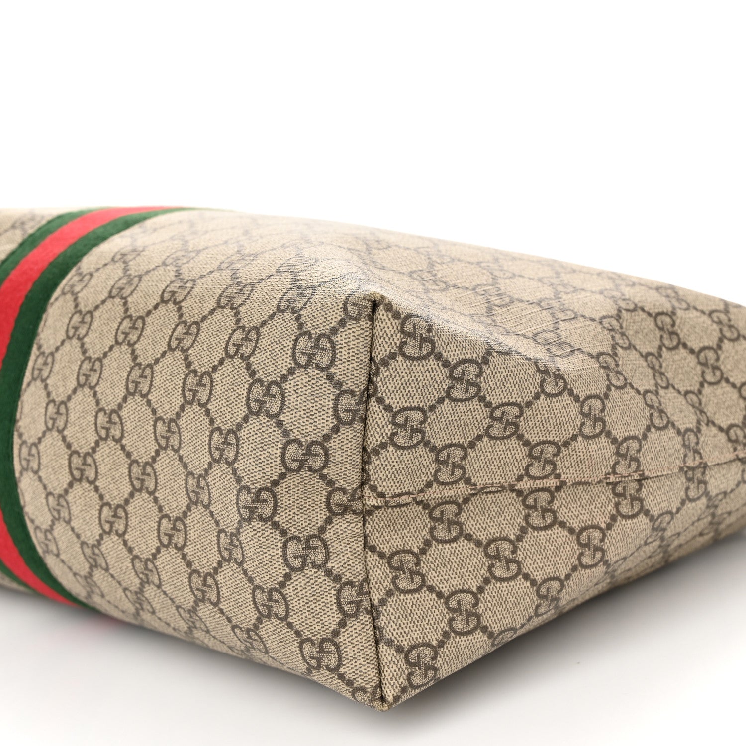 Gucci GG Supreme Monogram Medium Ophidia Shopping Tote Brown 9 of 10