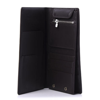 Louis Vuitton Monogram Glace Portefeuille Double Wallet Cafe 5 of 9