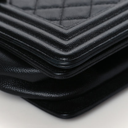 Chanel Caviar Quilted Medium Boy Flap Black 10 of 10