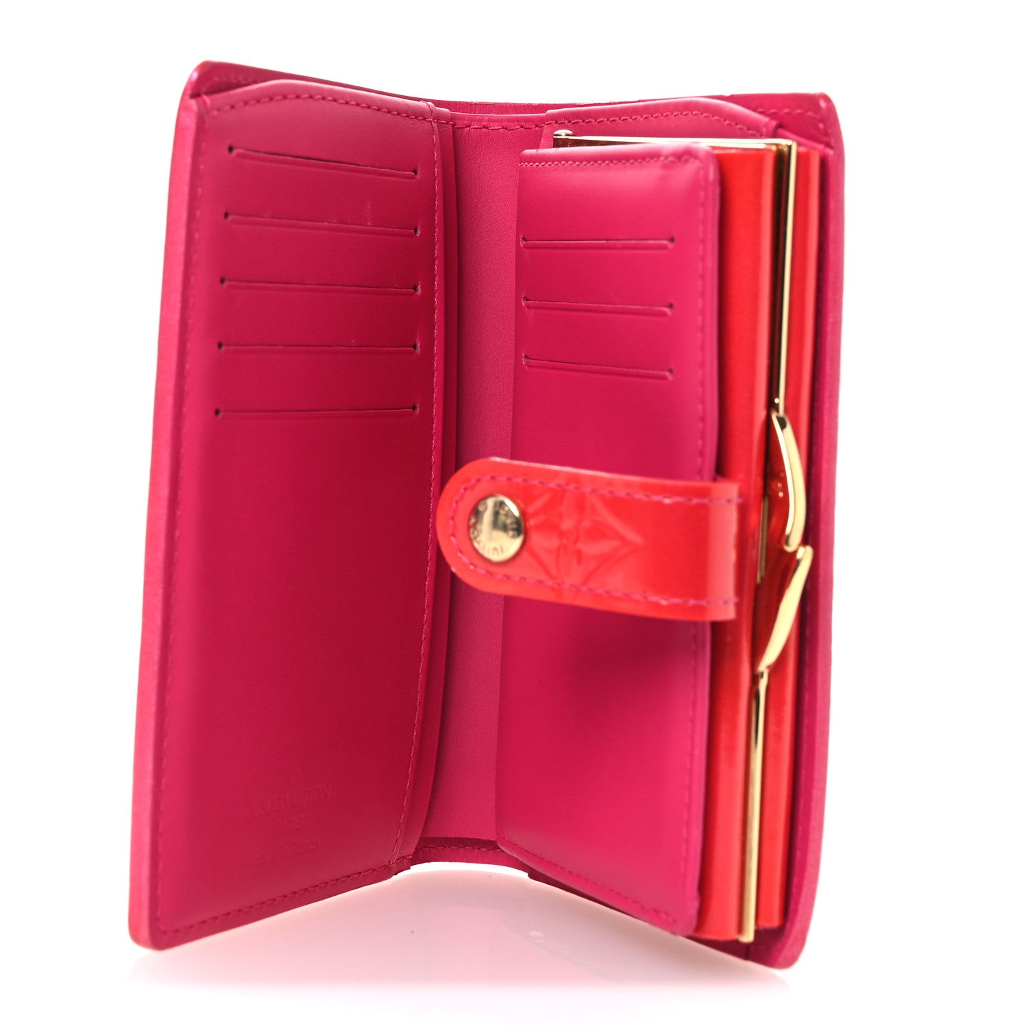 Louis Vuitton Vernis French Purse Wallet Fuchsia 5 of 9