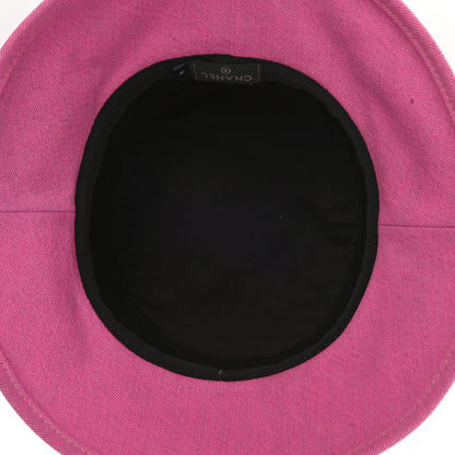 Chanel Denim Logo Bucket Hat M Pink Yellow 7 of 8