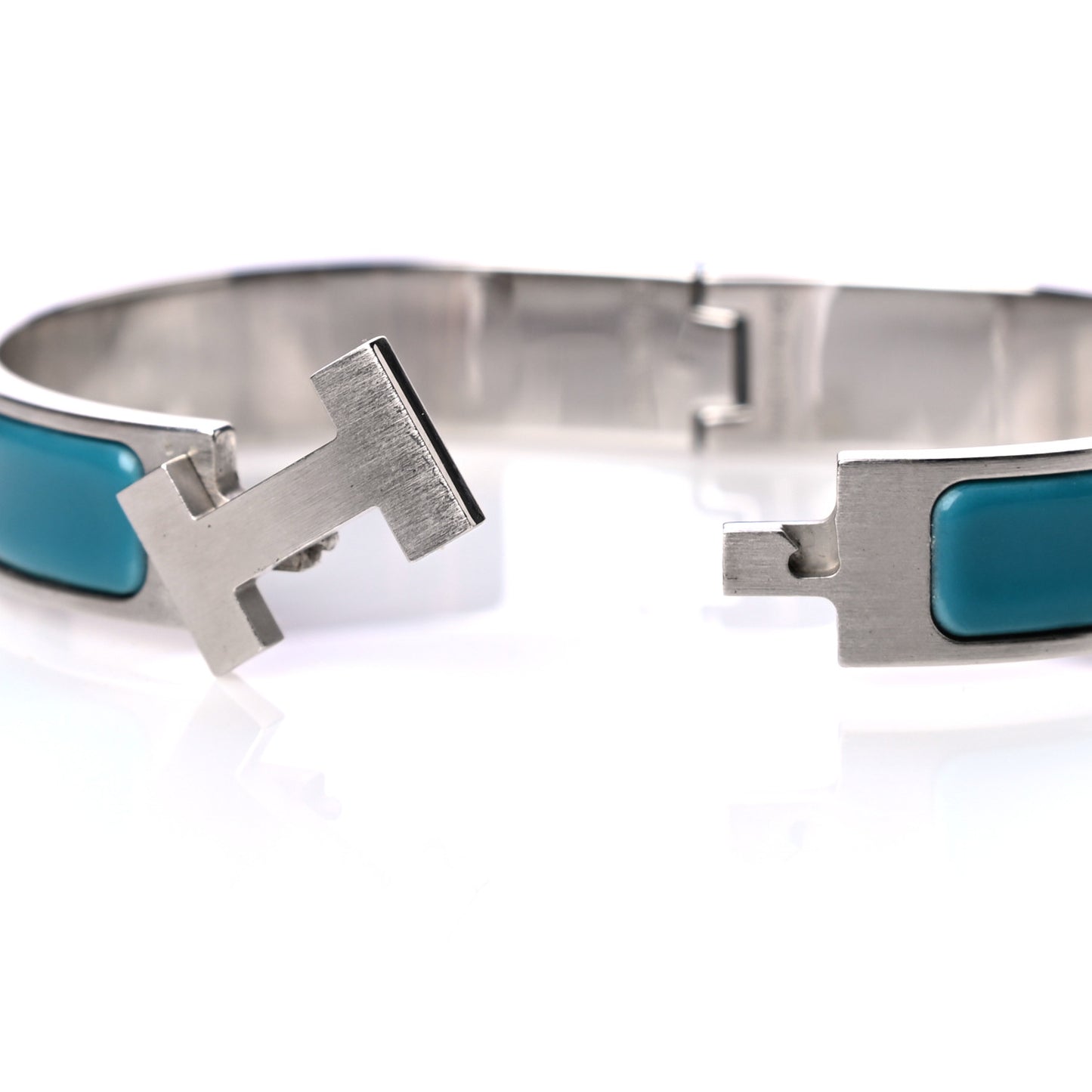 Matte Enamel Narrow Clic Clac HH Bracelet PM Bleu Indien