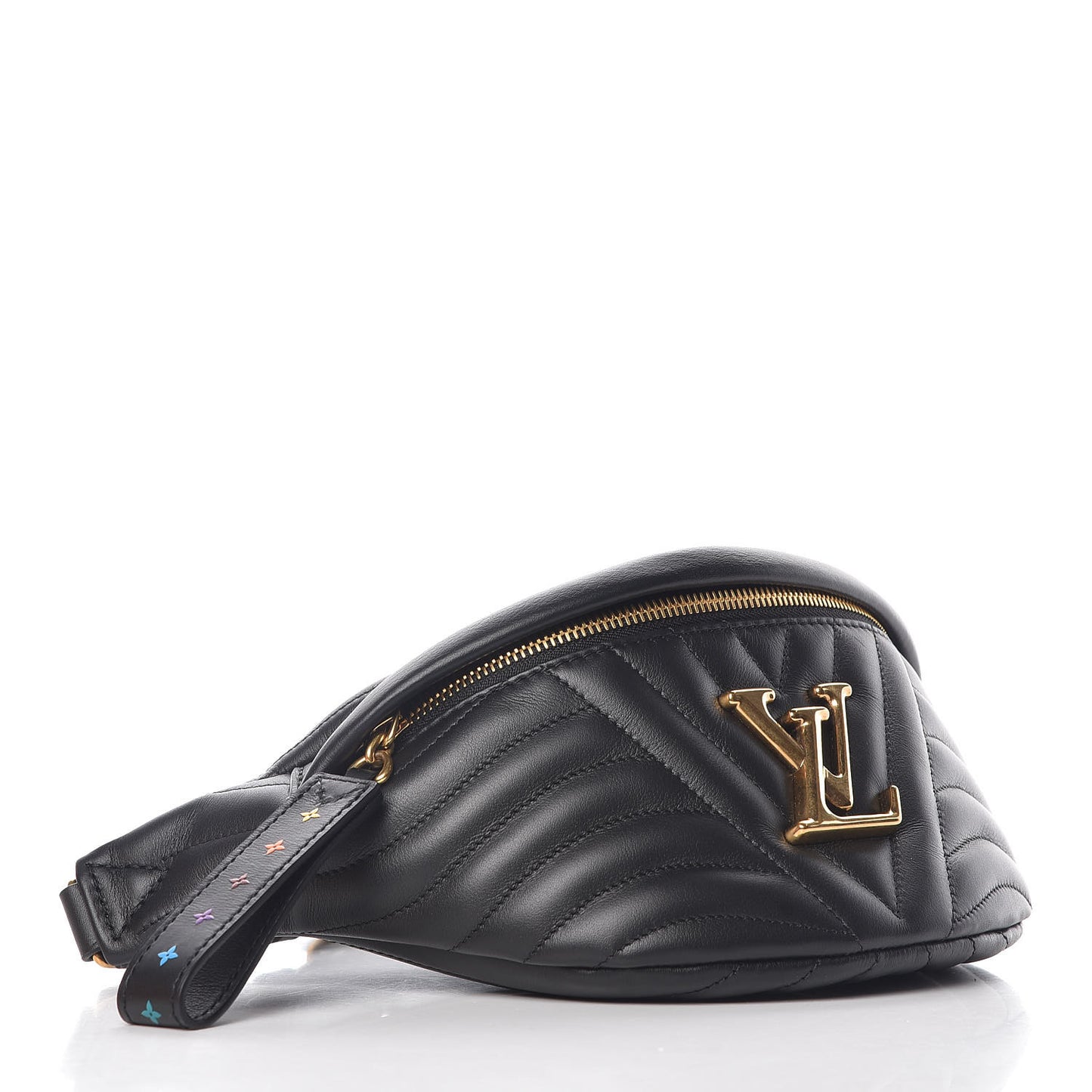 Calfskin Quilted New Wave Bumbag Black