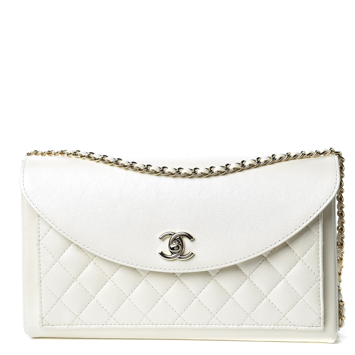 Chanel Iridescent Calfskin Smart Pocket Flap Bag White 1 of 11