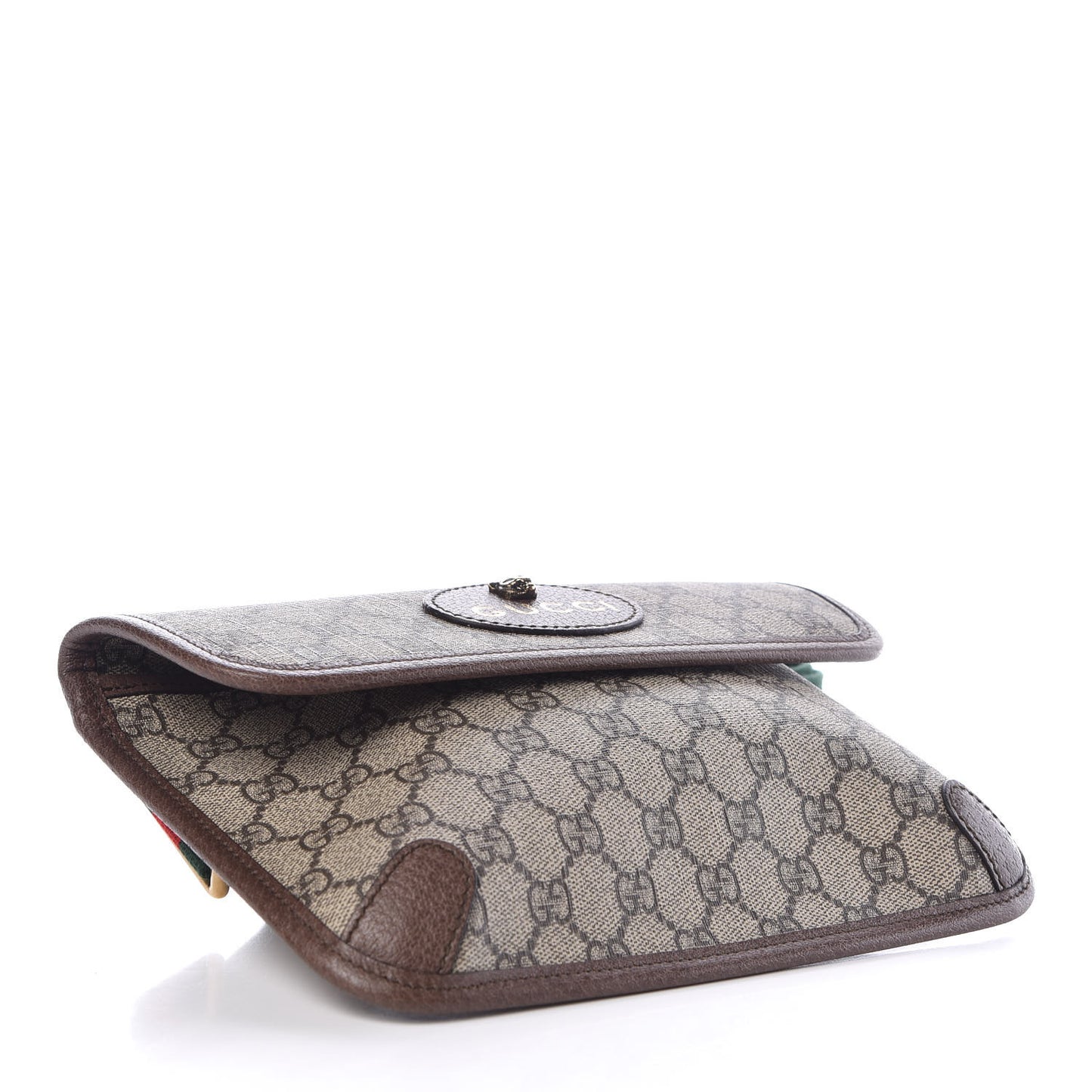 GG Supreme Monogram Neo Vintage Web Belt Bag Brown
