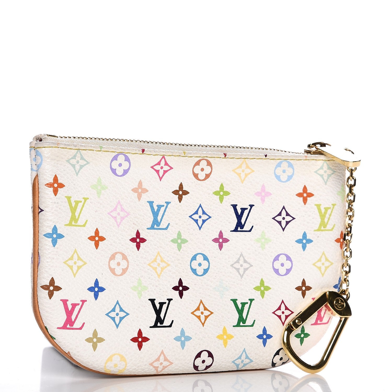 Louis Vuitton Monogram Multicolor Pochette Plate MM White 3 of 6