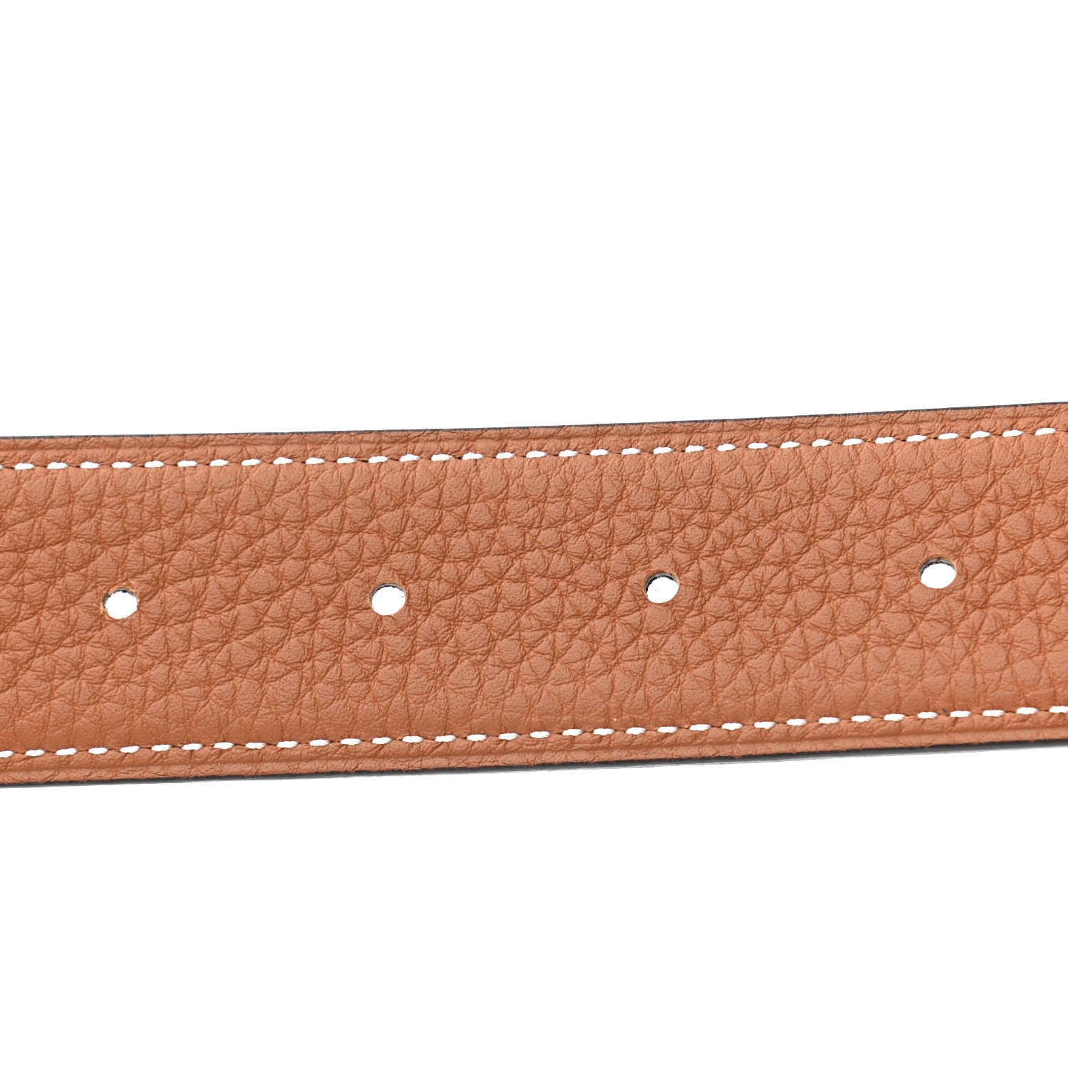 Hermes Box Togo H Belt 95 Black Gold 4 of 5