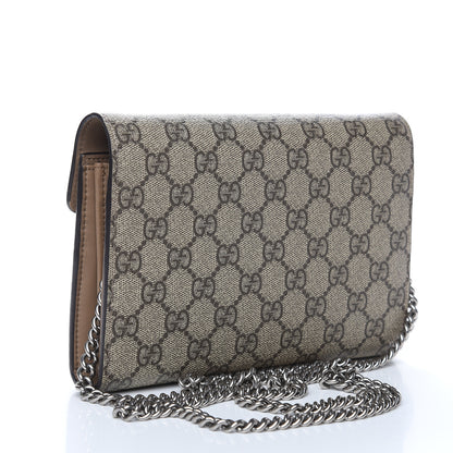 Gucci GG Supreme Monogram Mini Dionysus Chain Wallet Beige Taupe 3 of 12