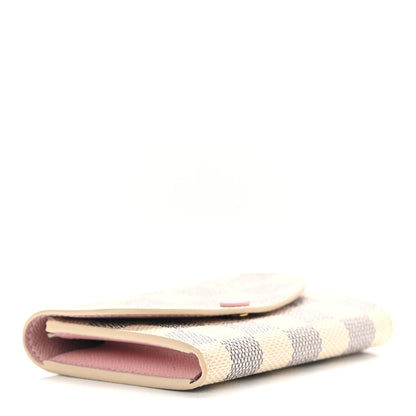 Louis Vuitton Damier Azur Rosalie Coin Purse Rose Ballerine 4 of 8