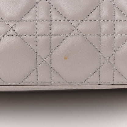 Christian Dior Lambskin Cannage Medium Lady Dior Grey 13 of 18