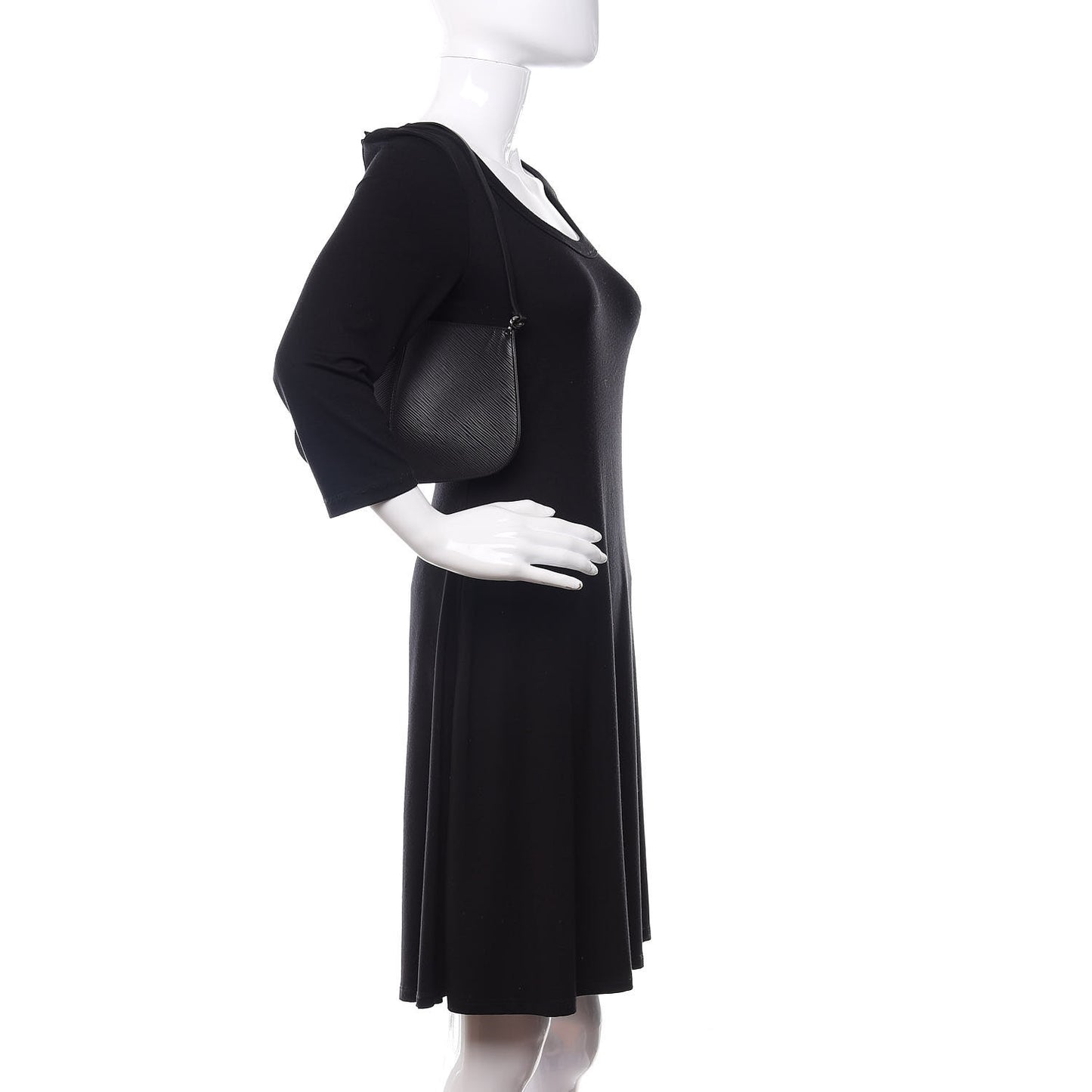 Epi Demi Lune Pochette Black