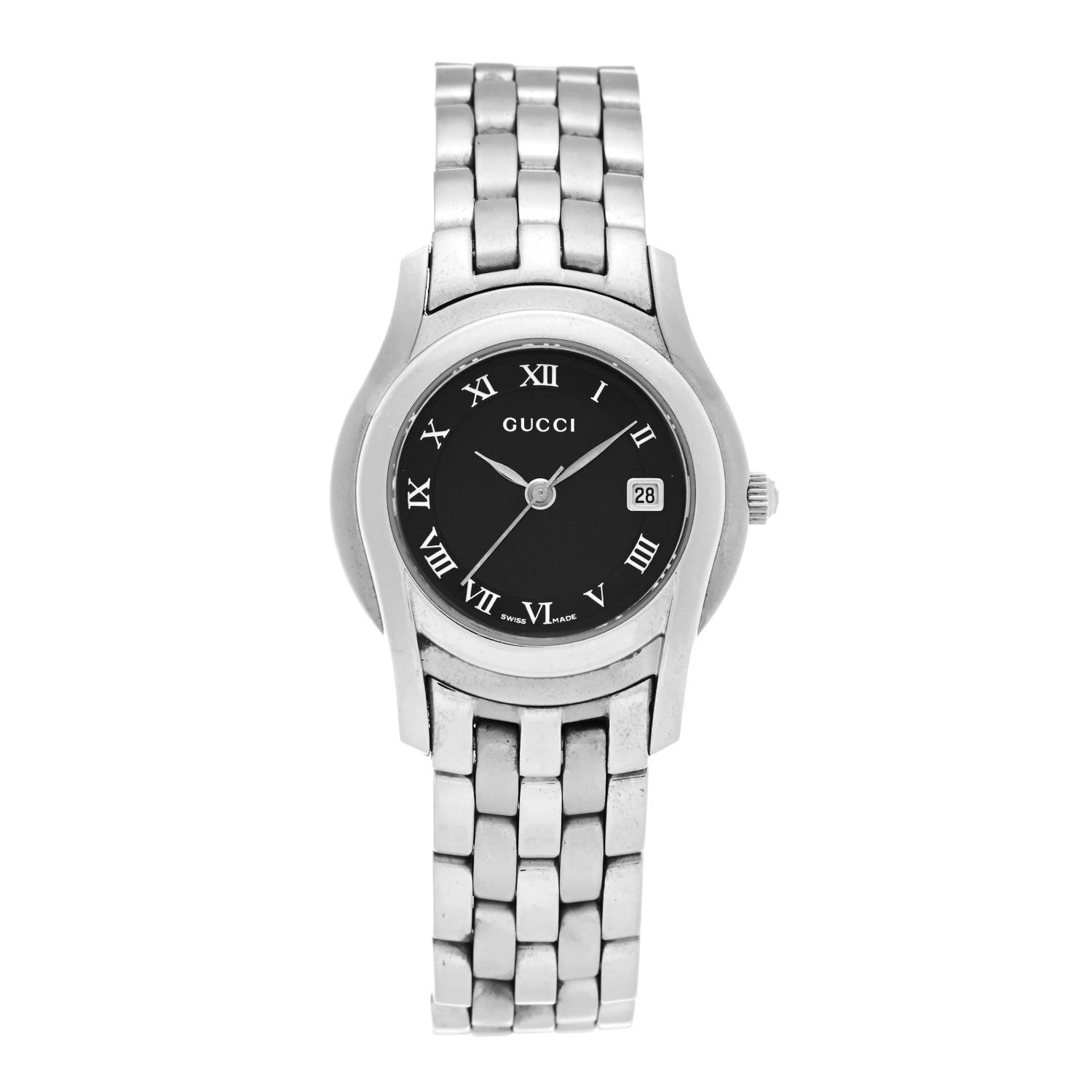 Gucci Stainless Steel 27mm 5500L Quartz Watch Black 1 of 5