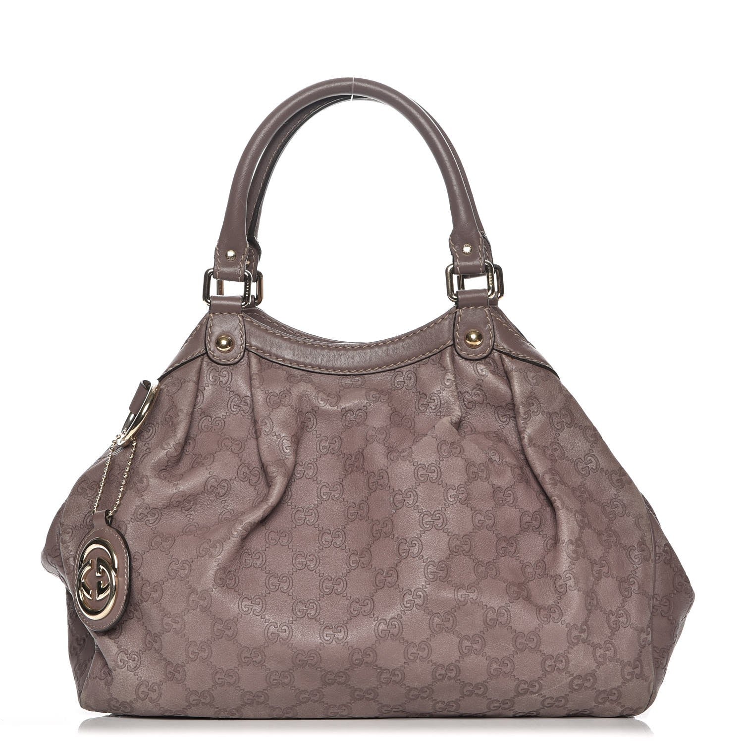 Gucci Guccissima Signature Medium Sukey Tote New Mauve 1 of 16