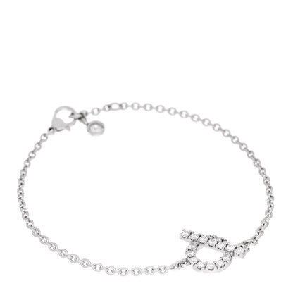 Hermes 18K White Gold Diamond Finesse Bracelet SH 1 of 3