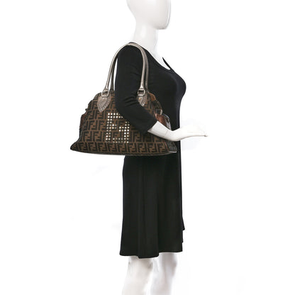 Fendi Zucca Studded Bag De Jour Tobacco 2 of 14