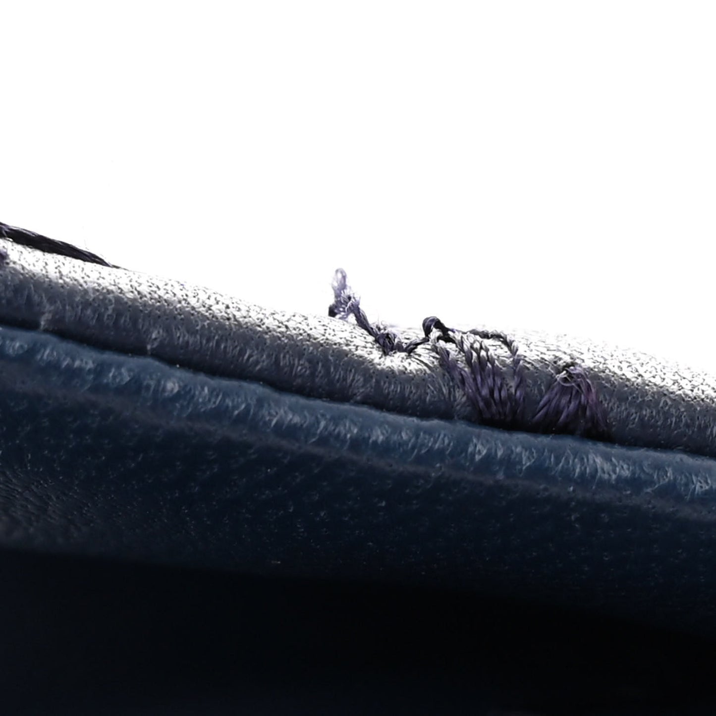 Lambskin Ultimate Stitch Flap Blue