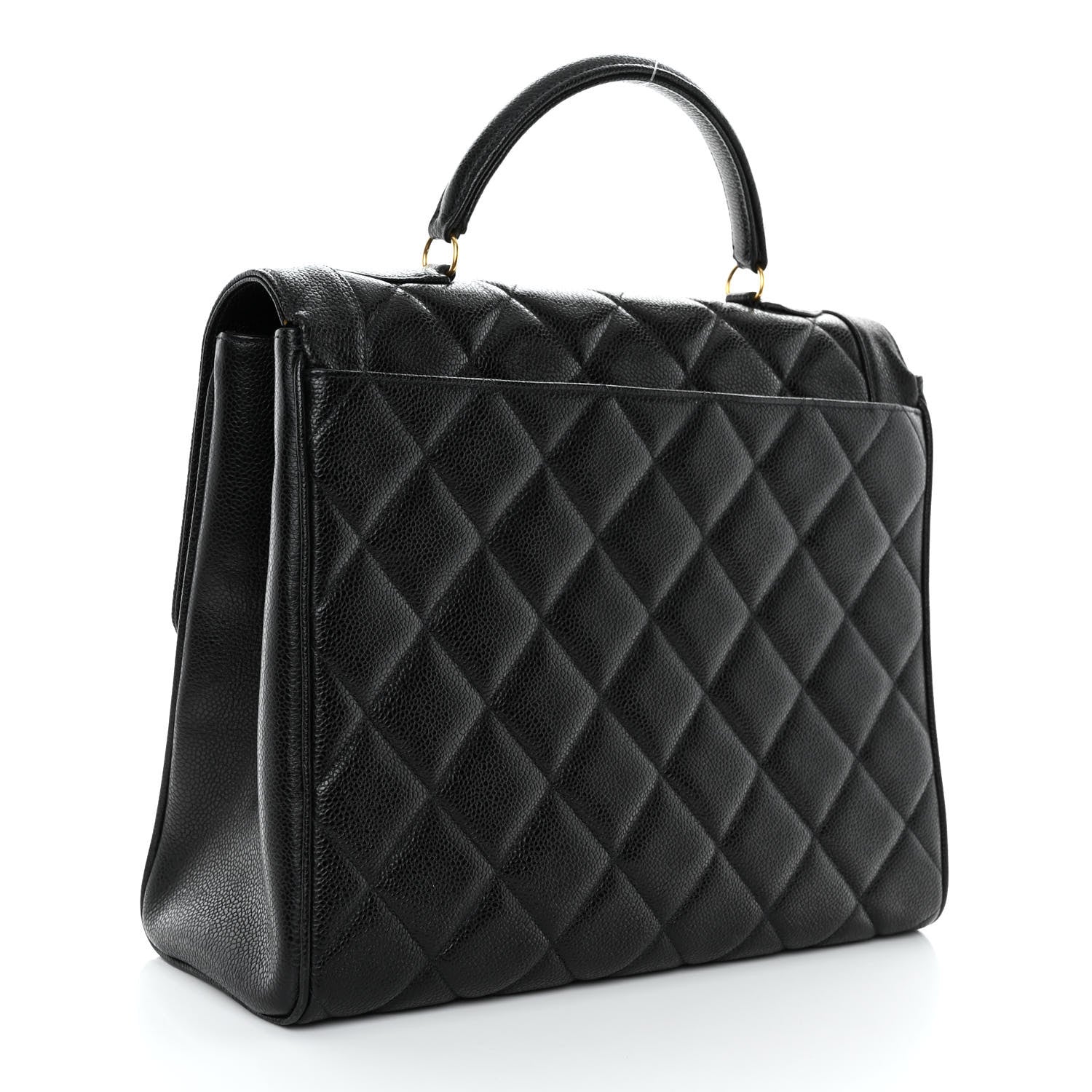 Chanel Caviar Quilted Briefcase Laptop Bag Black 3 of 10