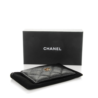 Chanel Caviar Quilted Card Holder Black 4 of 8