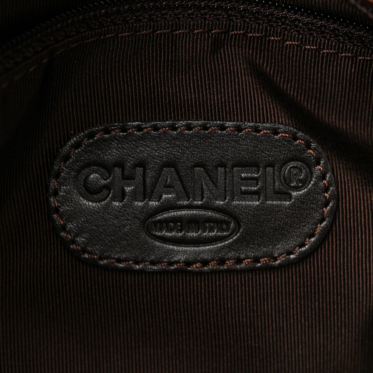 Lambskin Logo Messenger Flap Brown